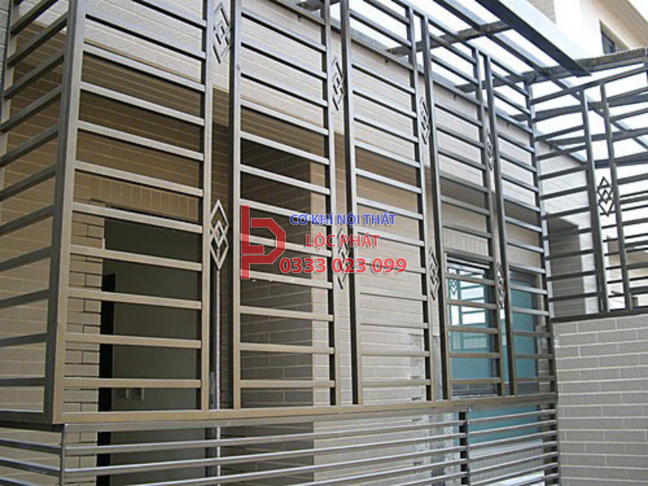 Làm khung sắt bảo vệ tại TX Bến Cát
