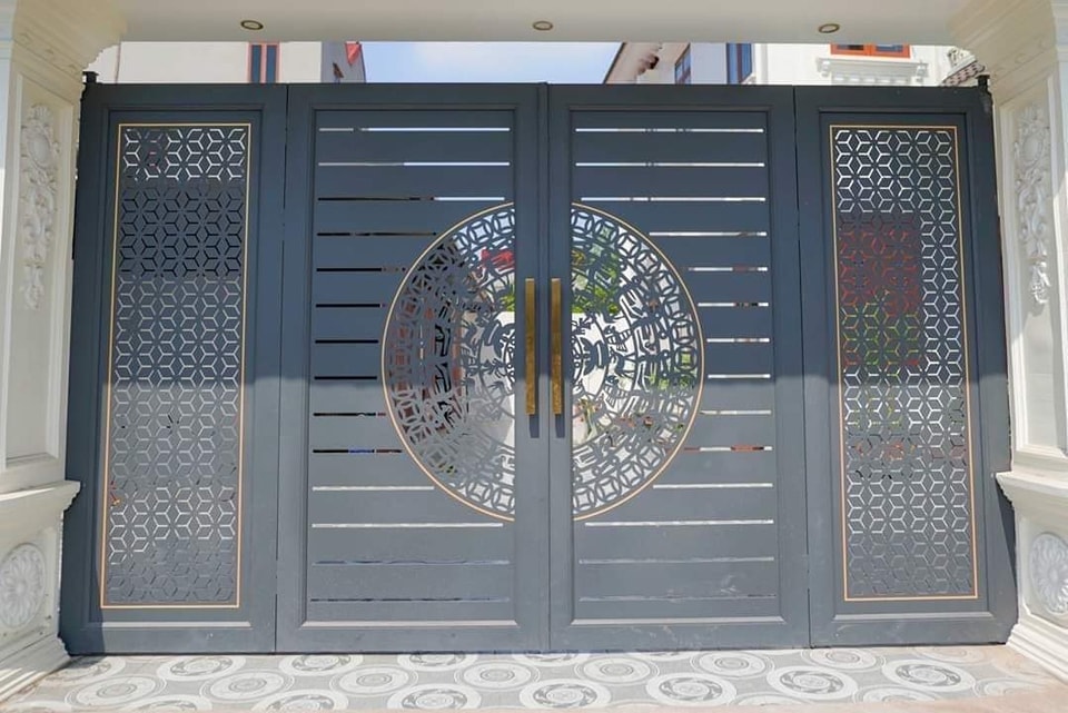 Làm cửa cổng sắt CNC tại phường Chánh Phú Hòa