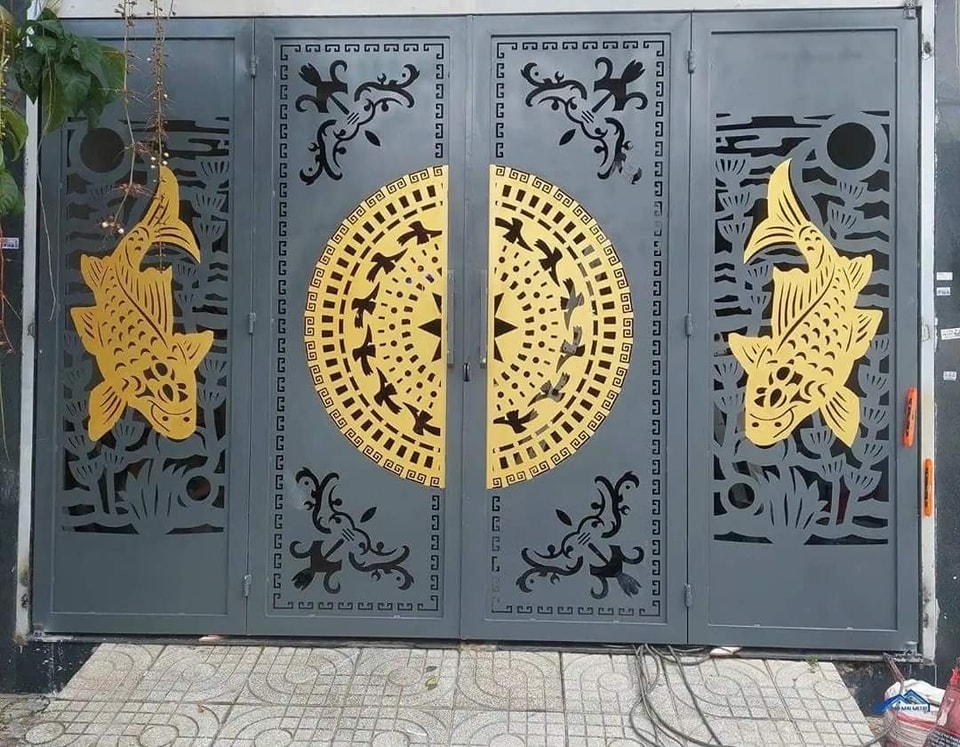 Làm cửa cổng sắt CNC tại phường Chánh Phú Hòa