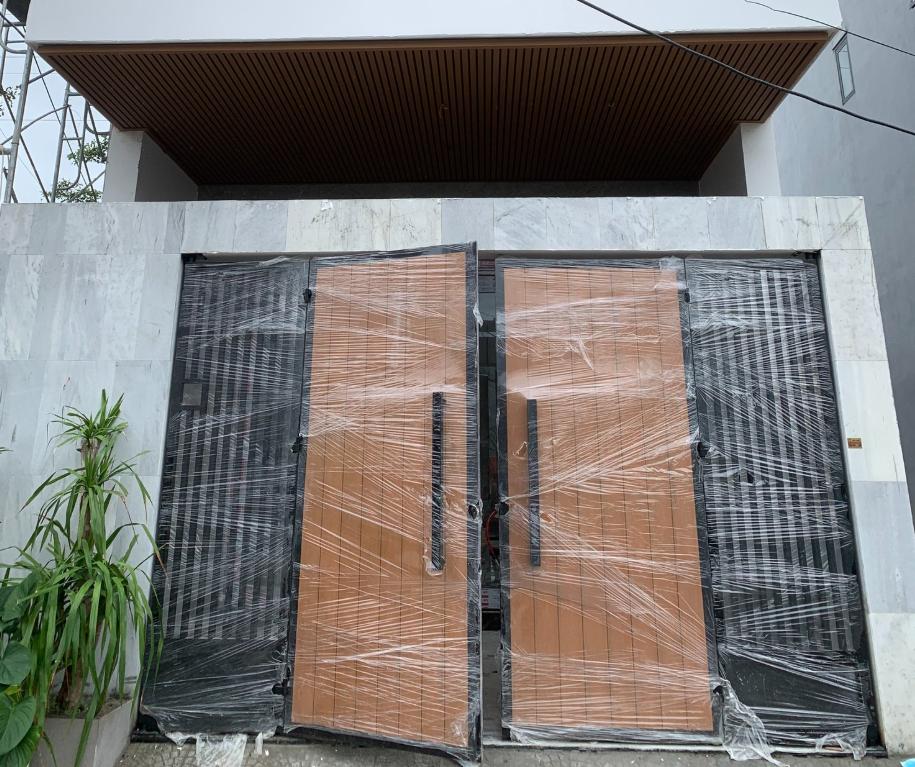 Thi công cửa cổng CNC đẹp tại xã Long Nguyên