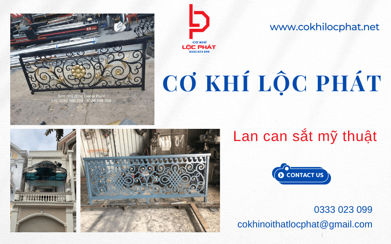 Lan can sắt mỹ thuật